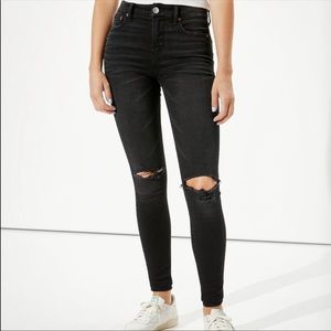 American Eagle Lu(x)e ripped high-waisted jegging